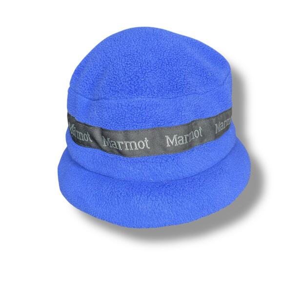 Vintage Marmot Townie Fleece Cap Hat Beanie Ear Flaps Style 1952 USA OS Blue - Picture 13 of 14